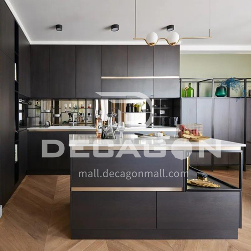 Modern kitchen simple design melamine with particle board kitchen-GK-940